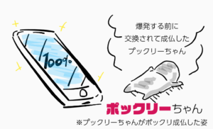 iPhoneバッテリー膨張修理後イメージ