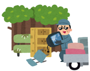 不法投棄を企む男