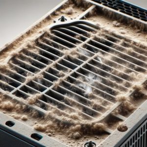 パソコン通気口のホコリ詰まり