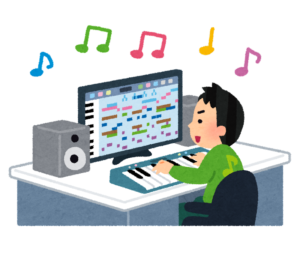 DTMをする絵