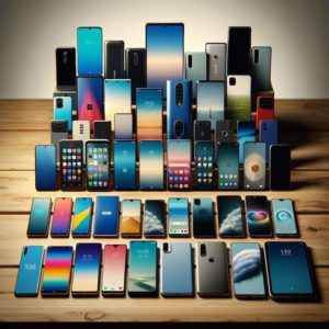 スマホの種類を紹介した絵