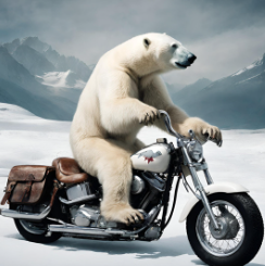 バイクに乗っているユーザーのイメージ