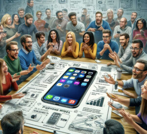 みんなでiPhone SE4を予想する絵
