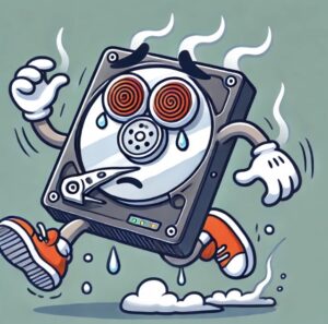 ハードディスクは劣化で鈍足化