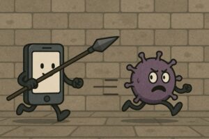 コンピューターウイルスを阻むスマホのOS