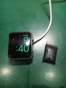 appleウォッチのバッテリー交換終了画像