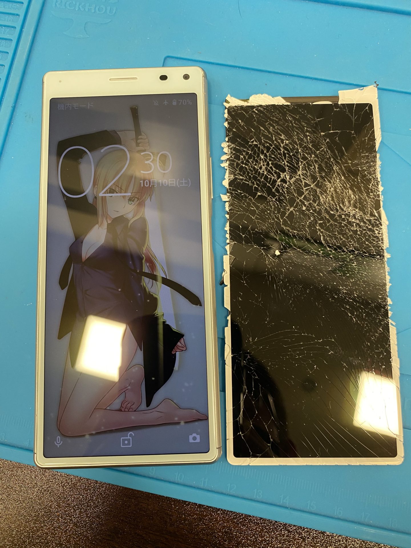 八千代でXperia画面交換修理